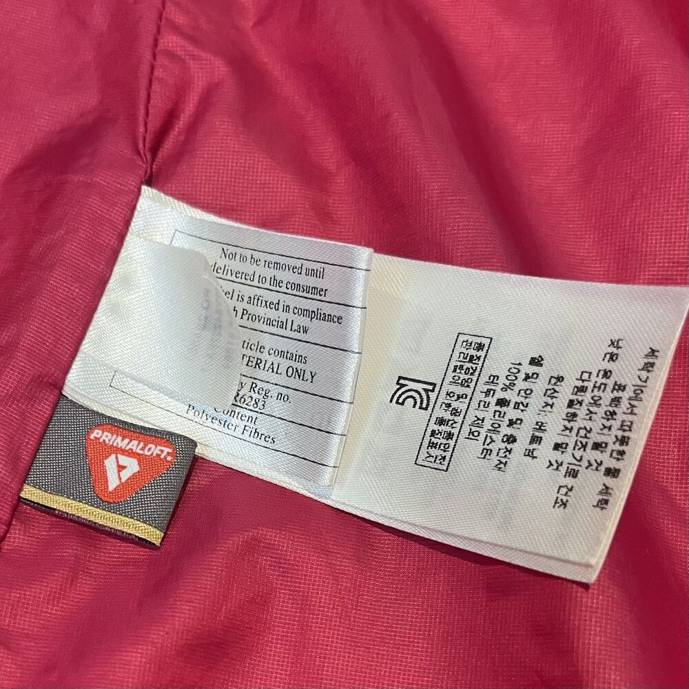 Patagonia Nano Puff Jacket Womens Small Magenta Hoody Thermal Hooded Puffer Coat - Picture 12 of 15